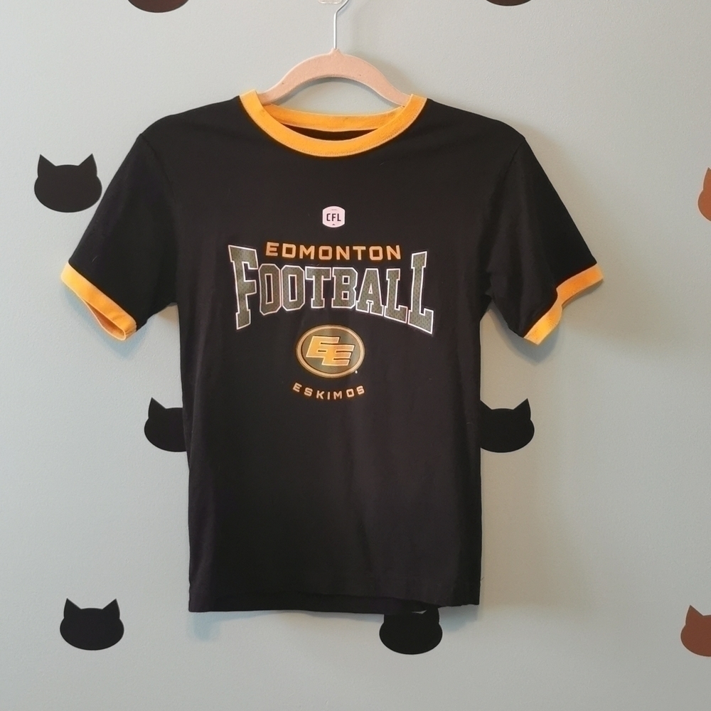 𝅺Edmonton Eskimos Graphic Tshirt Black Medium